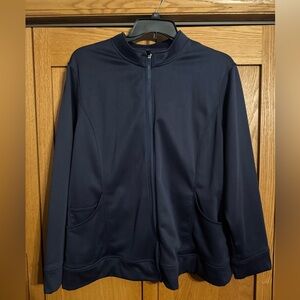 Urbane Navy Scrub Jacket